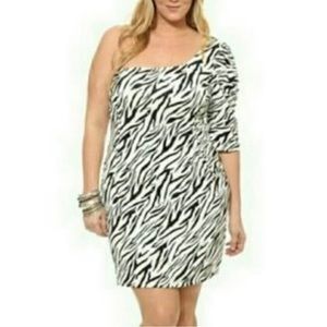 Torrid zebra sequin dress